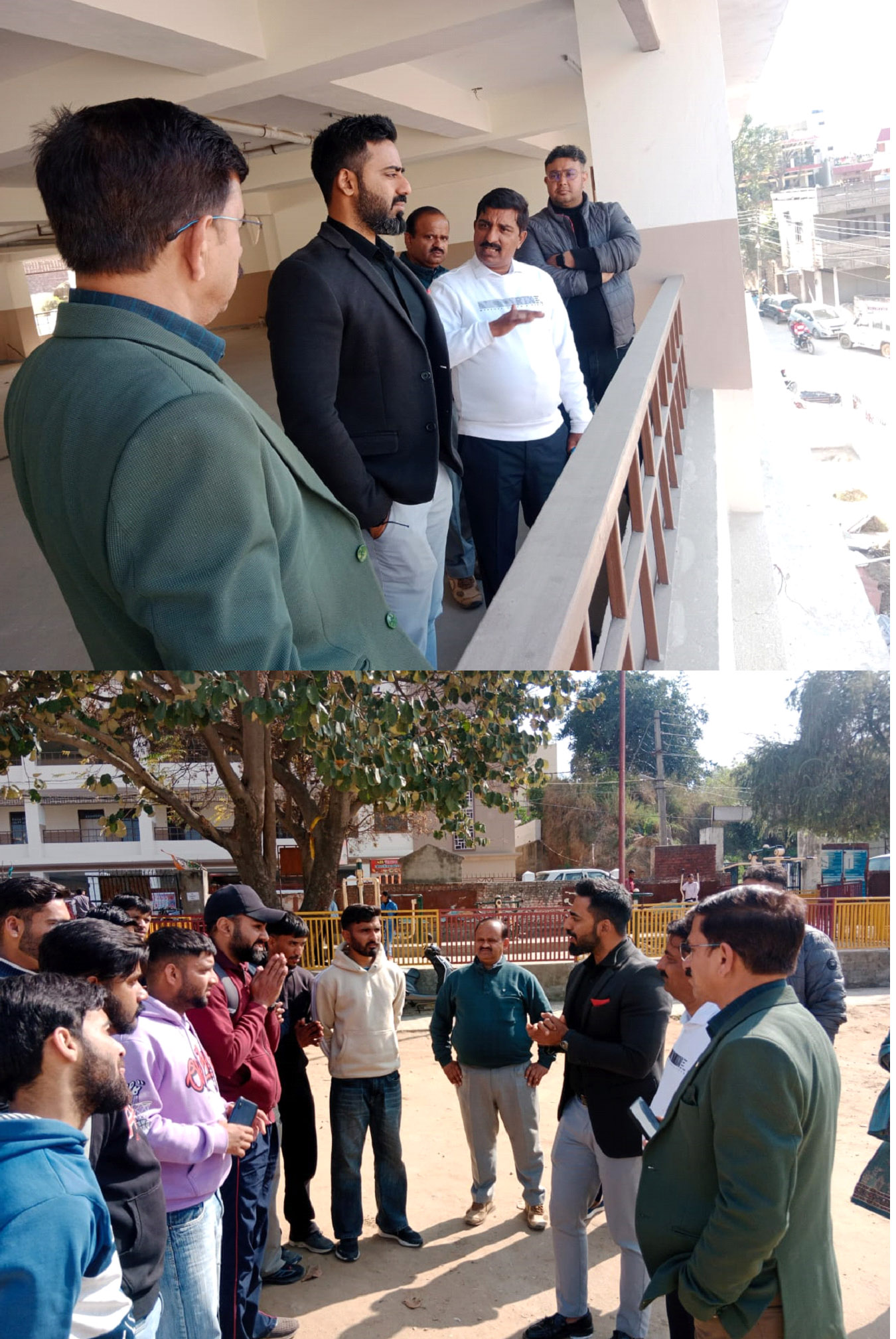 Deputy Commissioner inspected the newly constructed building of Government Senior Secondary School Bal Una